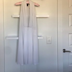 All White Pleated Dress